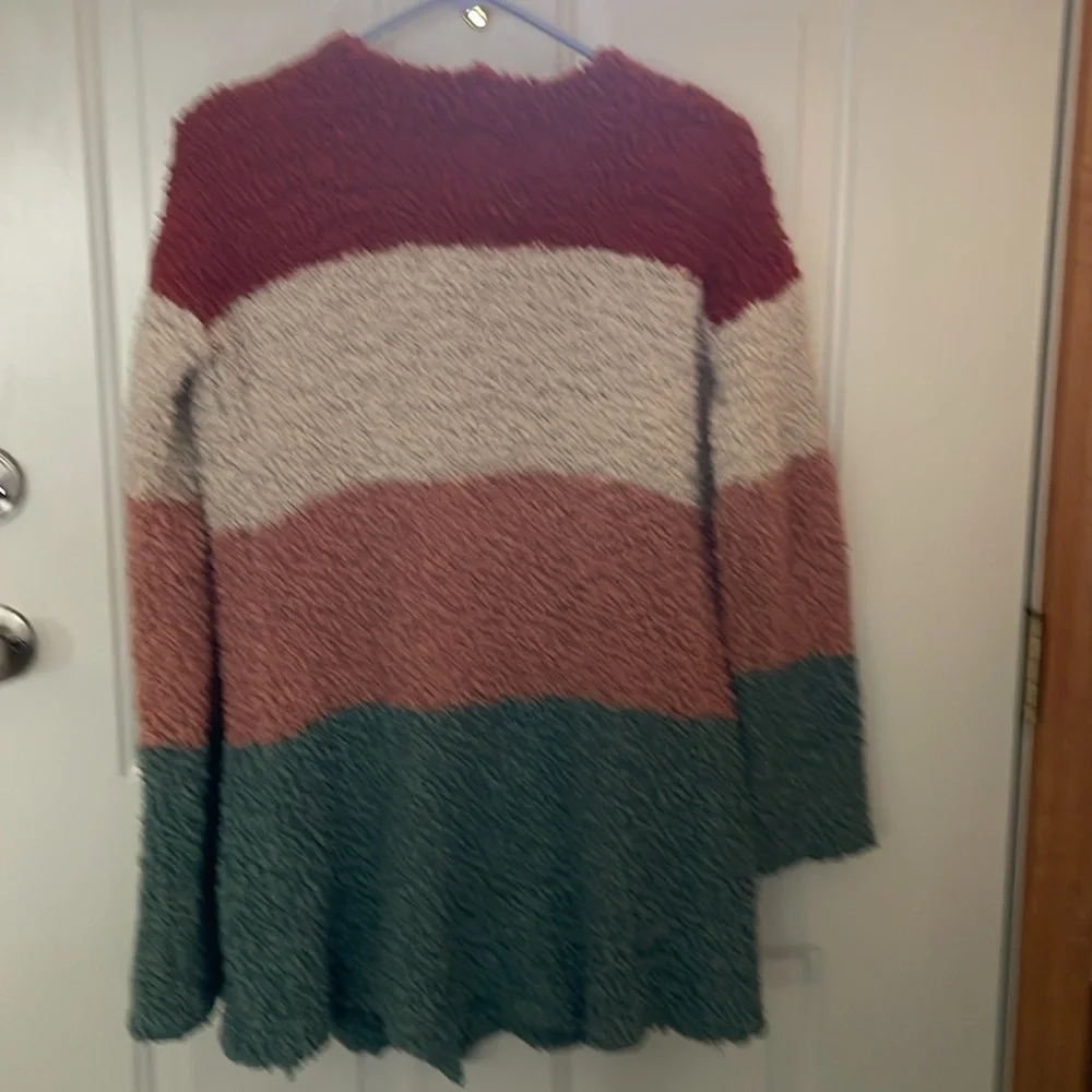Hippie Rose Cozy Color-block Cardigan size Large Knitted sweater - Picture 5 of 5
